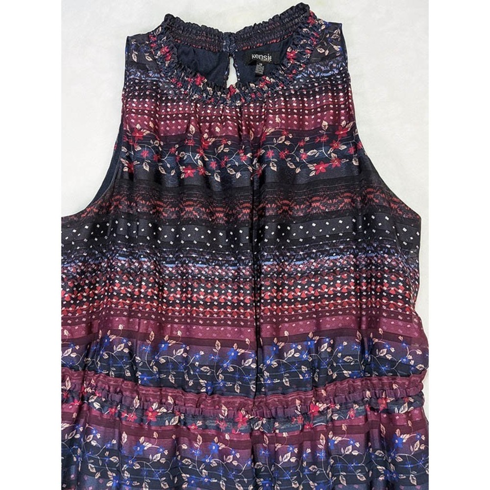 Kensie Midi Dress Womens 14 Rainbow Boho Whimsigoth Cottagecore Garden Party - Picture 3 of 11